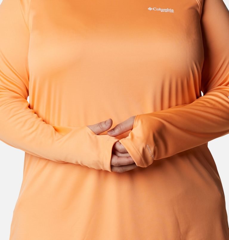 Columbia PFG Tidal Tee Hettegensere Dame Oransje | Plus Size 02536Z